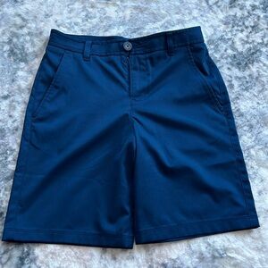 UA Golf shorts navy blue-size 12 youth